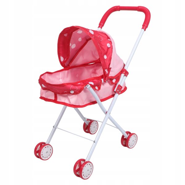 Passeggino giocattolo per bambole leggero e manovrabile con design colorato