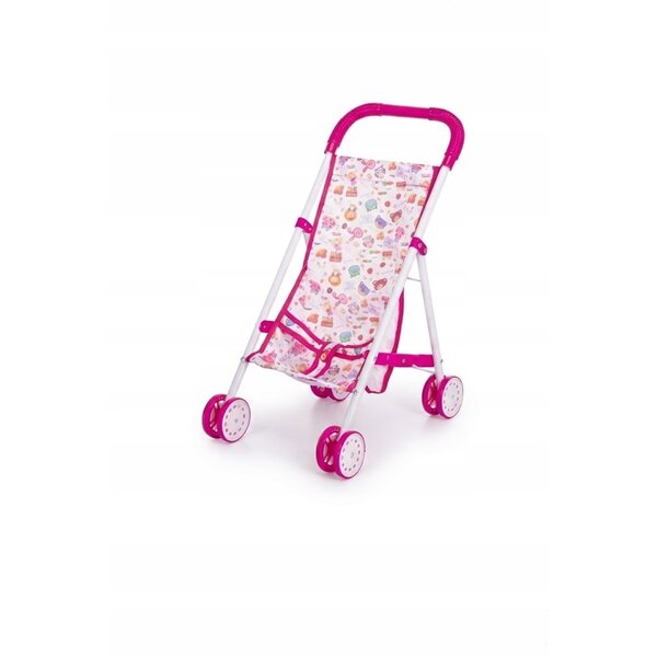 Leichter und faltbarer Puppenwagen 44,5 cm rosa für Kinder ab 3 Jahren