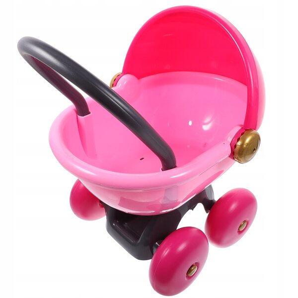 Miniatura rosa carrello spesa giocattolo decorazione per casa delle bambole
