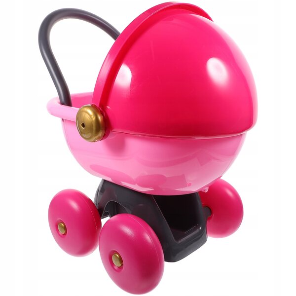 Miniatura rosa carrello spesa giocattolo decorazione per casa delle bambole