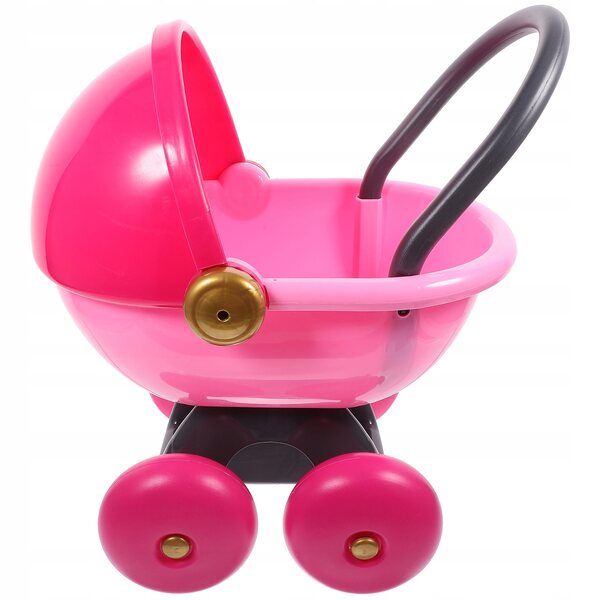 Miniatura rosa carrello spesa giocattolo decorazione per casa delle bambole