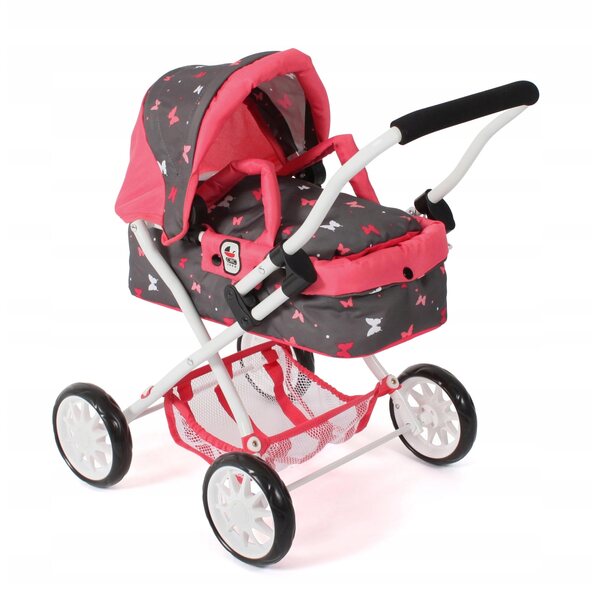 Bayer Chic 2000 Smarty Puppenwagen – Kinderwagen für Kinder ab 2 Jahren