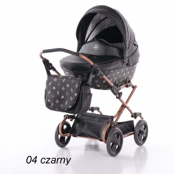 TAKO Imperial Mini tiefer Kinderwagen für Puppen mit Verstellung und Polsterung
