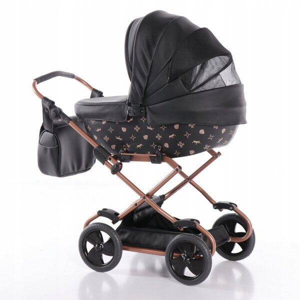 TAKO Imperial Mini tiefer Kinderwagen für Puppen mit Verstellung und Polsterung