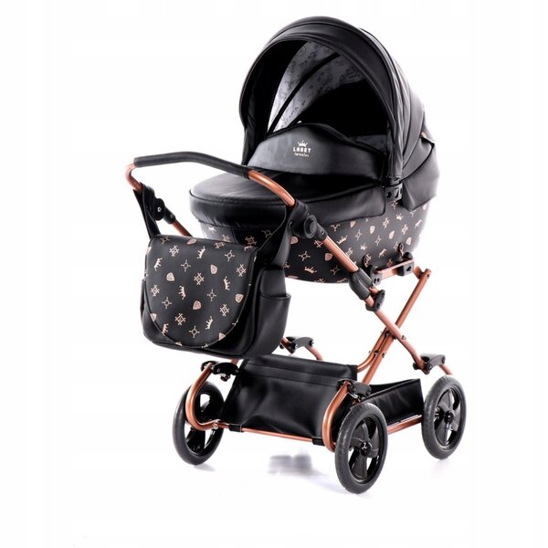 TAKO Imperial Mini tiefer Kinderwagen für Puppen mit Verstellung und Polsterung