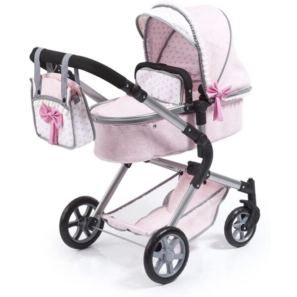 Claudio Reig Musicales rosa Puppenwagen 2 in 1 Combi Jogger Buggy