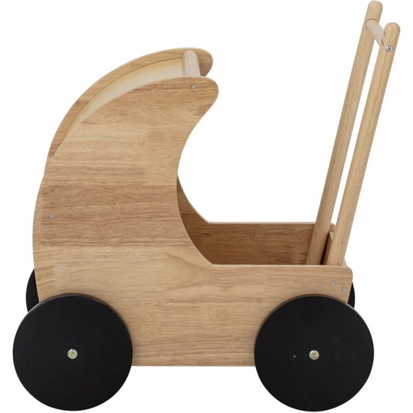Bloomingville Mini Edy – Sicherer und natürlicher Holzwagen für Puppen und Spielzeug
