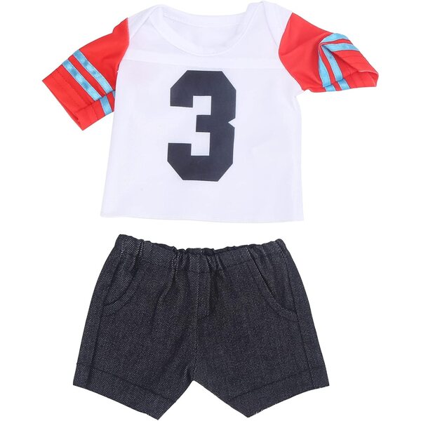 HEEPDD Set Vestiti per Bambola Rinata 18 Pollici T-Shirt e Pantaloncini in Stoffa