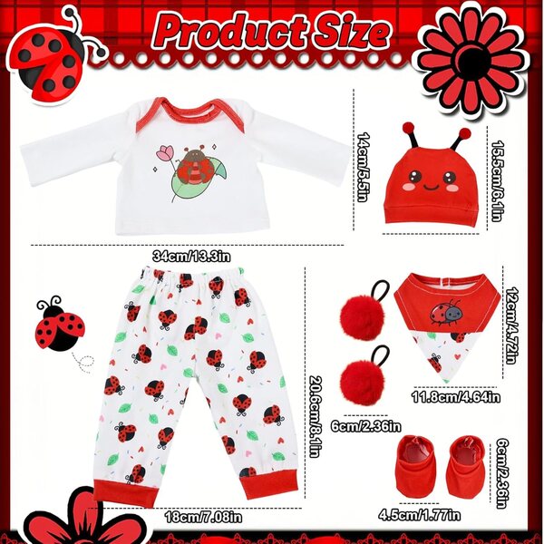 Abbigliamento per bambole 43 cm | Completi moda per bambole di qualità Xerteam
