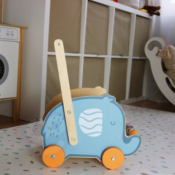 2-in-1-Kinderwagen aus Holz für Viga WS1-Puppen, Lernspiel 3+