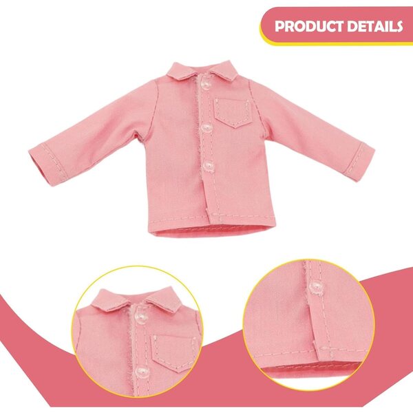 Maglietta Rosa per Action Figure 1/12 - Vestiti in Tessuto Durevole e Moda Casual