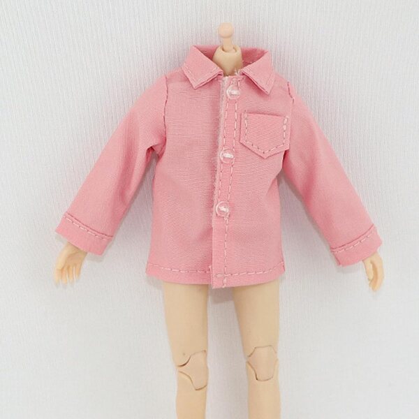 Maglietta Rosa per Action Figure 1/12 - Vestiti in Tessuto Durevole e Moda Casual