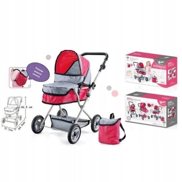 4in1 Puppenwagen aus Metall, großes Multifunktionsset für Kinder ab 3 Jahren