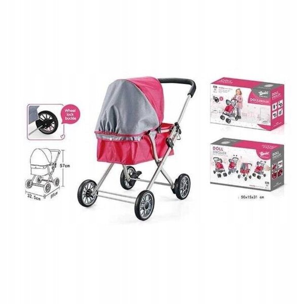 4in1 Puppenwagen aus Metall, großes Multifunktionsset für Kinder ab 3 Jahren