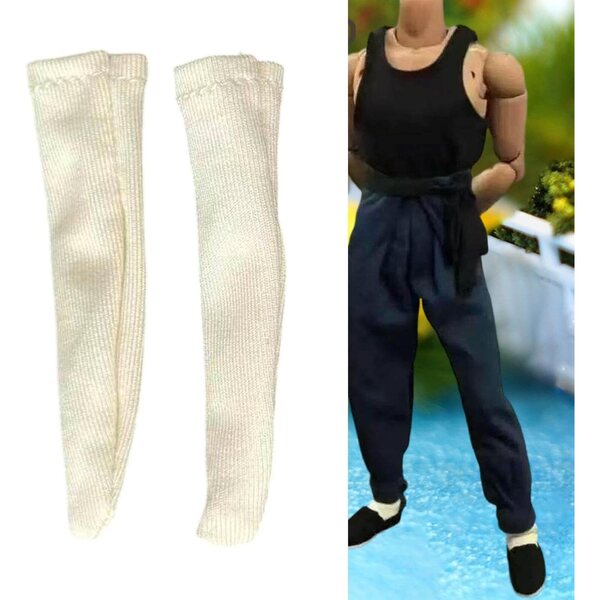 1/6 Miniatursocken für männliche Actionfiguren aus strapazierfähigem und elegantem Stoff