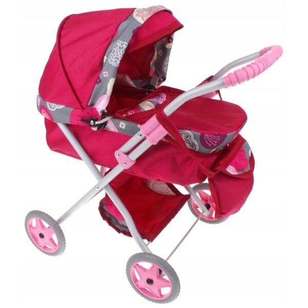 Nobo Kids Deep Puppenwagen mit Metallrahmen und leisen Rädern