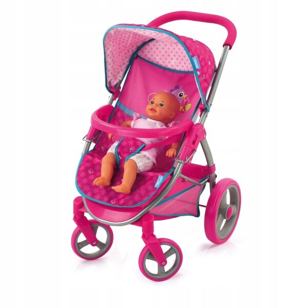 Hauck Malibu Duo Birdie Doppel-Puppenwagen mit 360° drehbaren Rädern