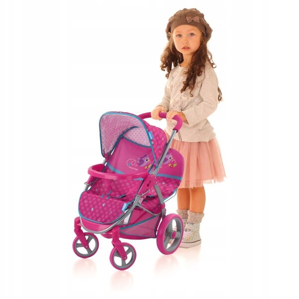 Hauck Malibu Duo Birdie Doppel-Puppenwagen mit 360° drehbaren Rädern