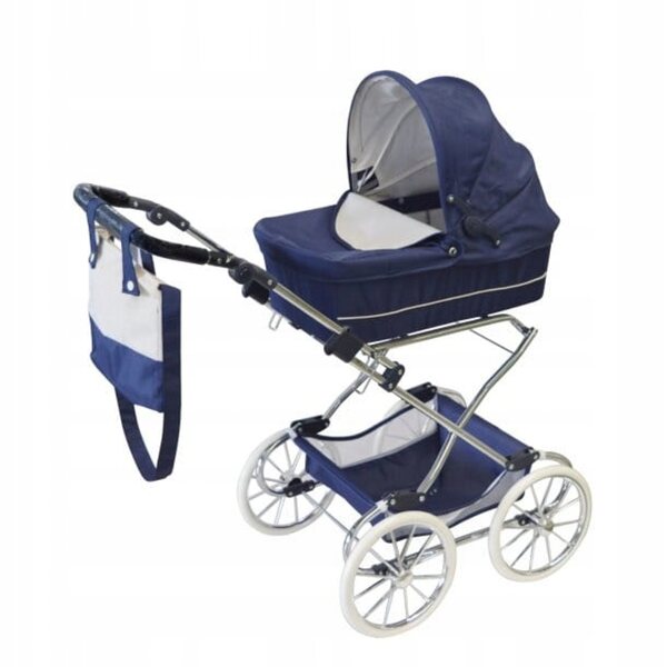 Deluxe Astrup Puppenwagen blau für Kinder ab 3 Jahren