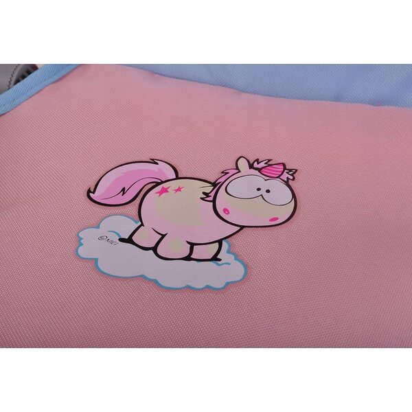 2 in 1 Kinderwagen für Nici-Puppen mit Gondel und Einhorn-Kinderwagen 55x43x81 cm