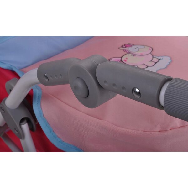 2 in 1 Kinderwagen für Nici-Puppen mit Gondel und Einhorn-Kinderwagen 55x43x81 cm