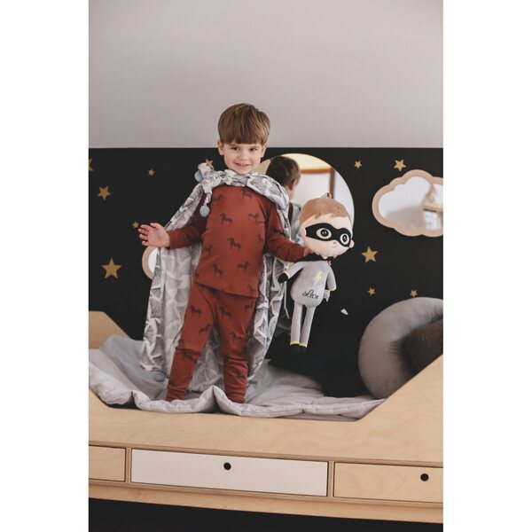 Metoo Super Boy bambola 50 cm con nome personalizzato per bambini - Morbido pupazzo da coccolare