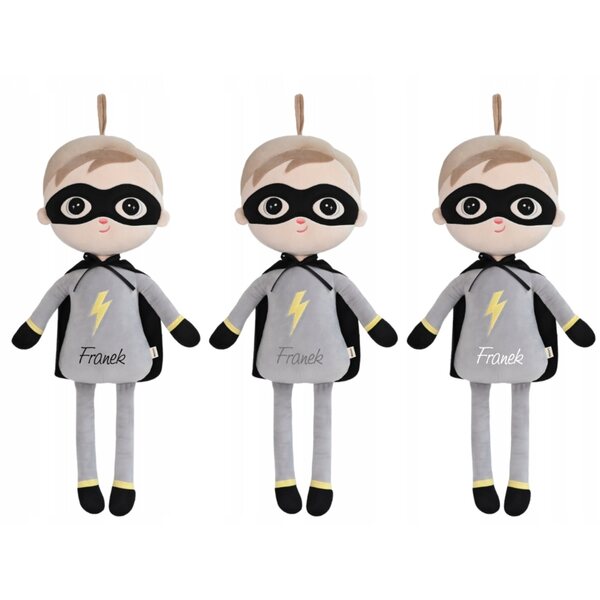 Metoo Super Boy bambola 50 cm con nome personalizzato per bambini - Morbido pupazzo da coccolare