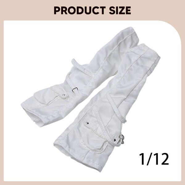 Miniatur-Cargohose aus Stoff für weibliche Actionfiguren im Maßstab 1:12 – Modeaccessoire