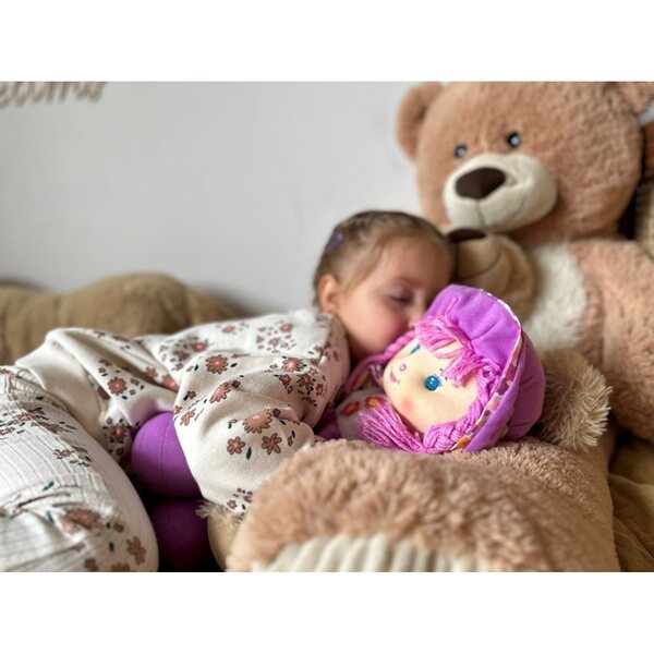 Bambola di pezza interattiva Dorotka 36 cm - peluche per bambini 3+
