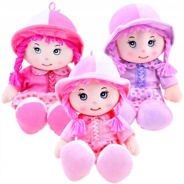 Bambola Zuzia 28 cm - Un morbido peluche di pezza per bambini dai 3 anni
