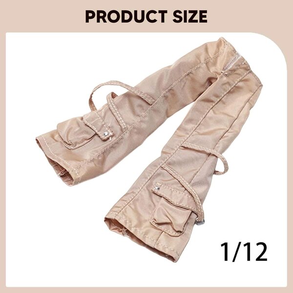 Miniatur-Cargohose Modell 1:12 aus Stoff, Modeaccessoires für 15-cm-Puppen