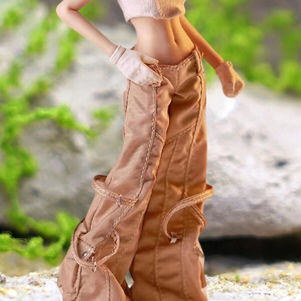 Miniatur-Cargohose Modell 1:12 aus Stoff, Modeaccessoires für 15-cm-Puppen
