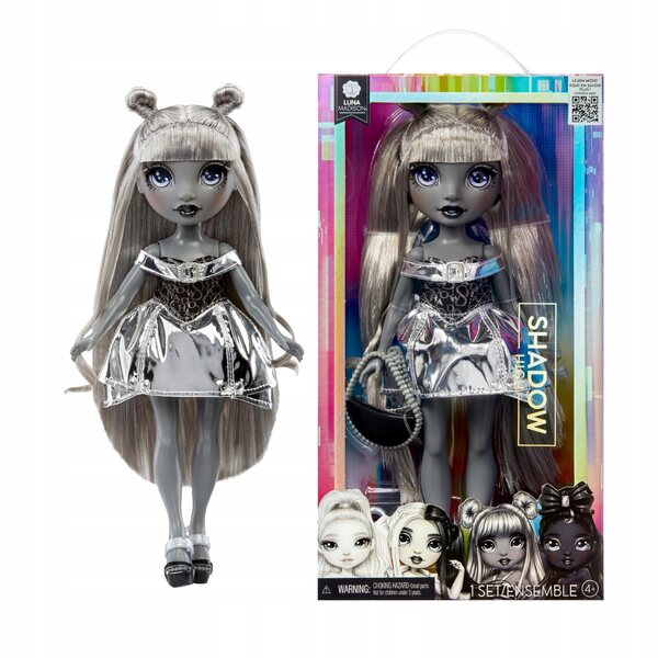 Rainbow High Shadow High Luna Madison Modepuppe 28 cm mehrfarbige Graustufen