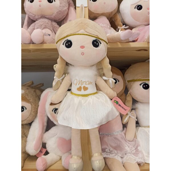 Bambola Metoo Angel 48 cm con nome e certificato di battesimo, sicura e morbida