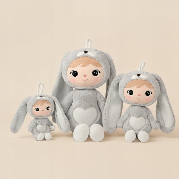 Coniglio Metoo Personalizzabile 50 cm - Morbido Peluche con Nome Bambino
