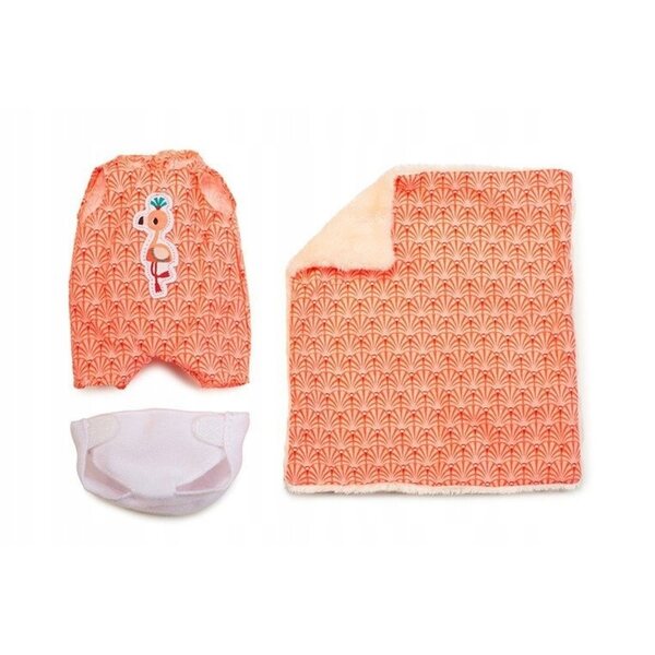 Lilliputiens Anais Bambola Neonato con Abbigliamento, Cestino e Copertina 12m+