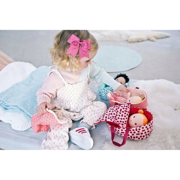Lilliputiens Anais Bambola Neonato con Abbigliamento, Cestino e Copertina 12m+