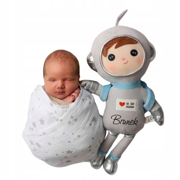 Cosmonaut Doll Metoo con nome personalizzato per bambino, regalo unico e sicuro