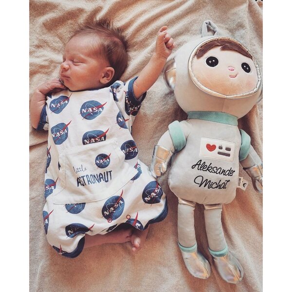 Cosmonaut Doll Metoo con nome personalizzato per bambino, regalo unico e sicuro
