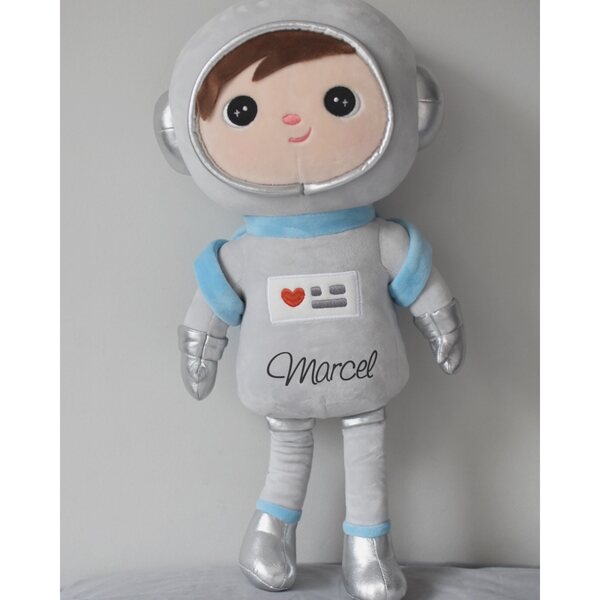 Cosmonaut Doll Metoo con nome personalizzato per bambino, regalo unico e sicuro