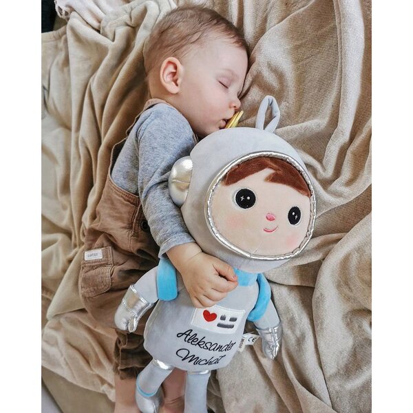 Cosmonaut Doll Metoo con nome personalizzato per bambino, regalo unico e sicuro