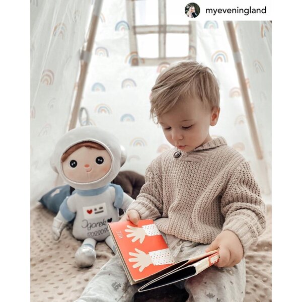 Cosmonaut Doll Metoo con nome personalizzato per bambino, regalo unico e sicuro