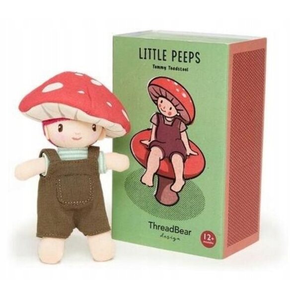 Tommy Toadstool ThreadBear Design Puppe 10 cm aus Stoff für Kinder