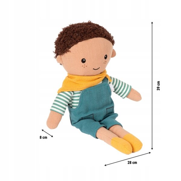 Bambola di stoffa Leo Small Foot per bambini dai 2 anni - 28x8x39 cm