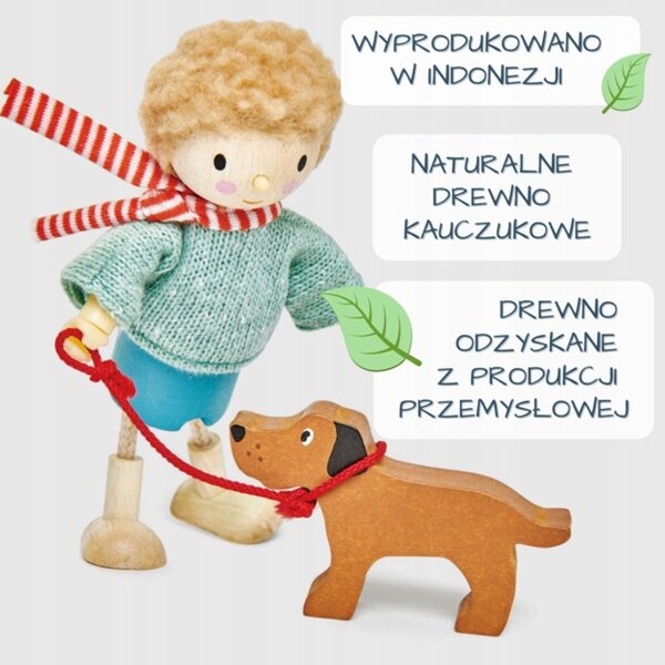 Tender Leaf Toys – Mr. Goodwood Puppe mit umweltfreundlichem Holzstab ab 3 Jahren