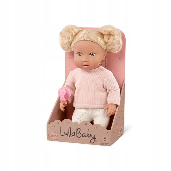 LullaBaby Neugeborene Puppe mit Haaren und Accessoires für Kinder ab 2 Jahren