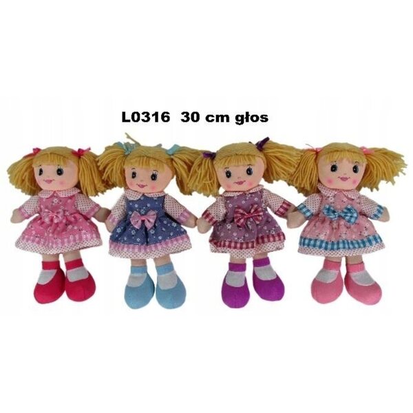 30 cm große Stoffpuppe mit Sonntagsstimme – weiches und interaktives Spielzeug
