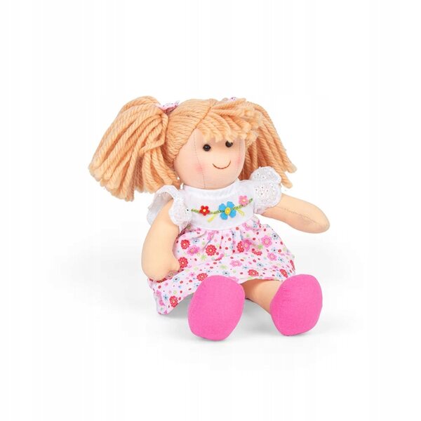 Bigjigs Toys Bambola Georgia 28 cm Morbida e Sicura per Neonati