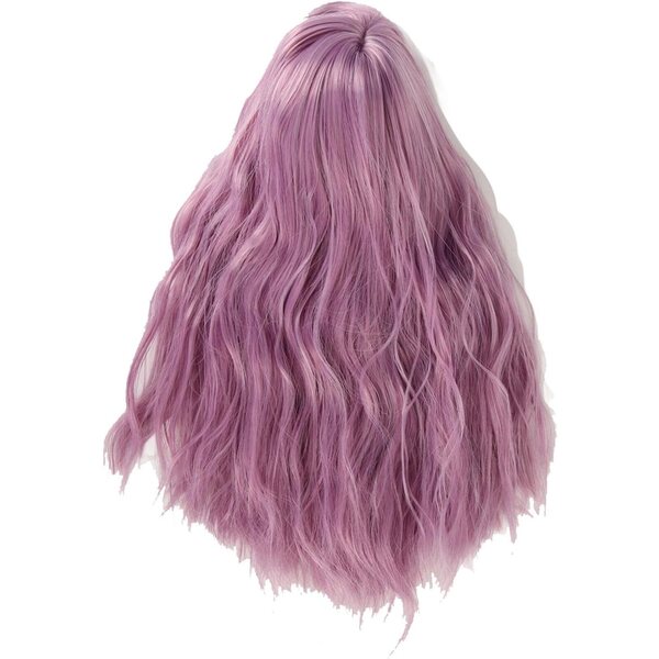 1/6 Puppenperücke, langes lockiges Haar, Hochtemperatur-Seide, 15,5–17 cm