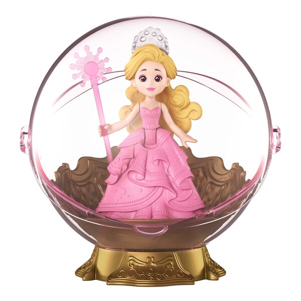 Mattel WICKED 2 – Mini-Fahrzeug und Glinda-Puppe in schwebender Blase für Kinder